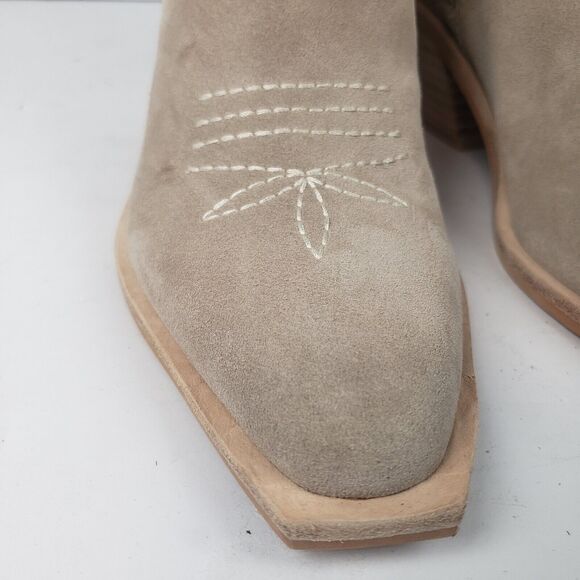 Dolce Vita Samare Western cowgirl tall Boots Suede beige Size 5 - Picture 11 of 16